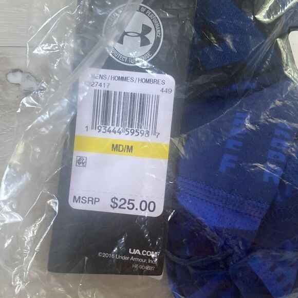 Under Armour Tech 6'' Boxerjock Single Seasonal American Blue/Versa Blue (USA) M - Picture 4 of 4